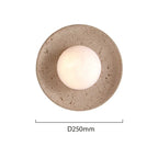 Wabi-Sabi Stone Circle Wall Light