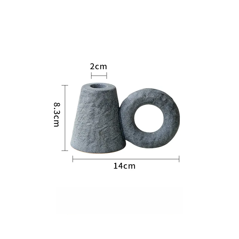 Nordic Ceramic Candle Holder - Cozy Home Desktop Decoration