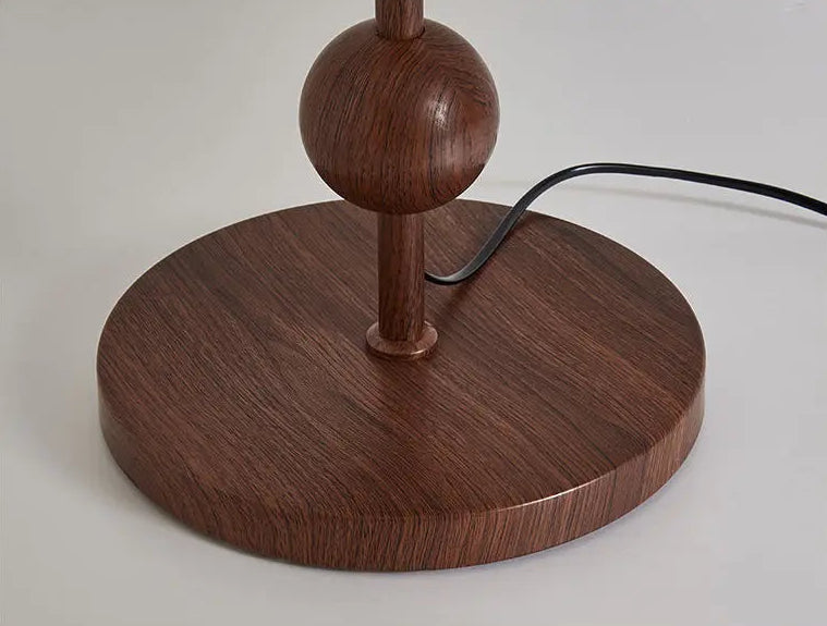 Scandinavian Retro Floor Lamp with Fabric Shade – Minimalist Ambient Lighting