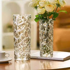 Glacier Crystal Glass Vase