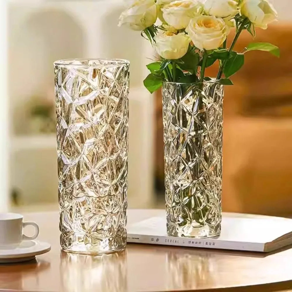 Glacier Crystal Glass Vase