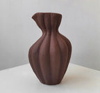 Pleated Ceramic Vase