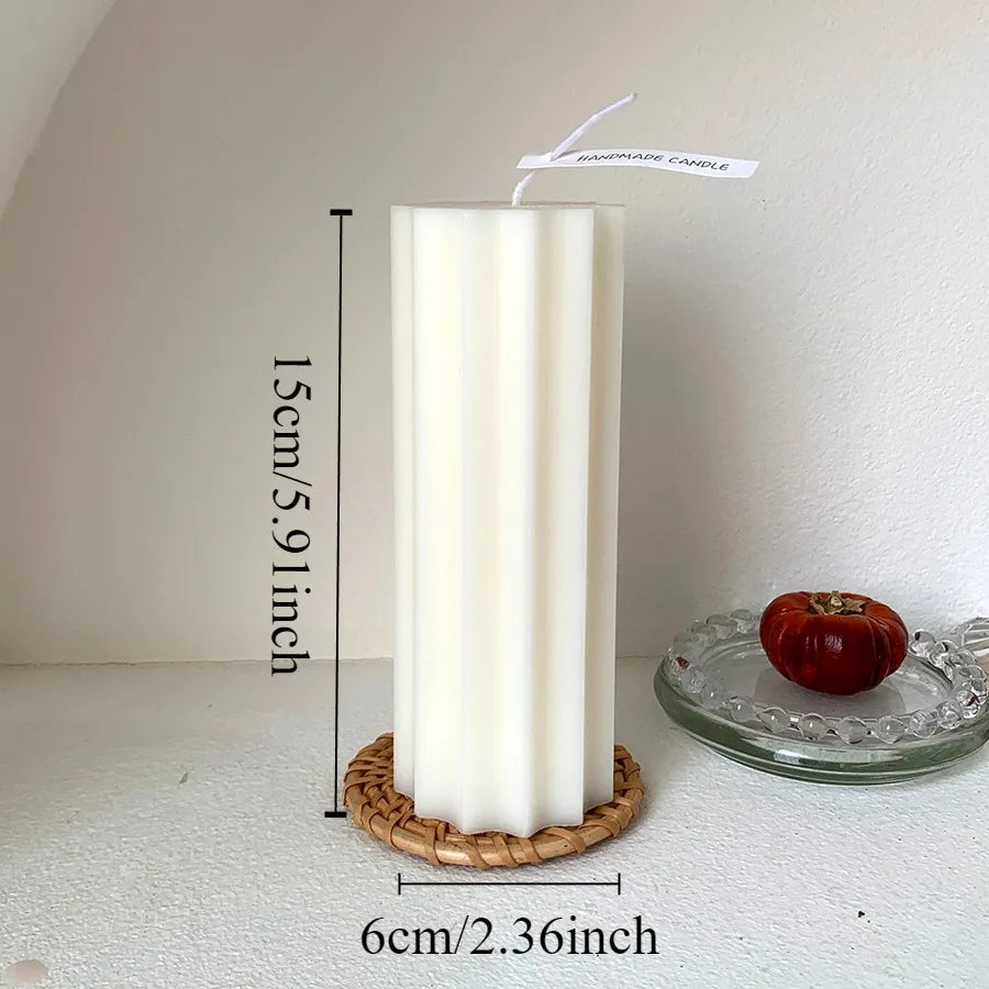 Nordic Cylindrical Soy Wax Candle – Cozy Scented Glow for Home & Special Occasions