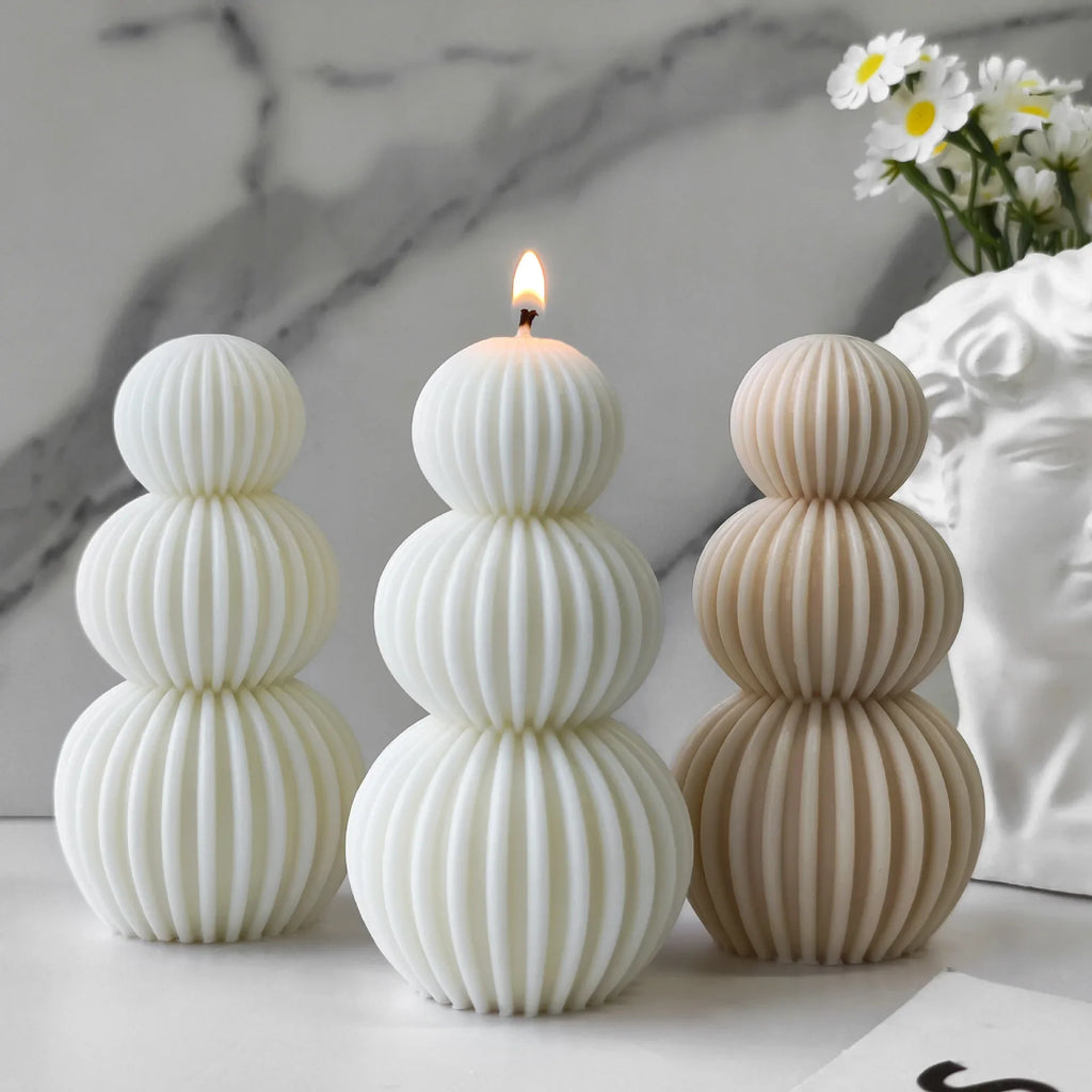 Twisted Sculpture Silicone Candle Mold – Artistic DIY Candle Making