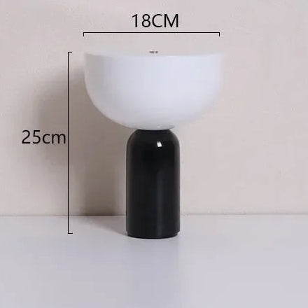 Marble Touch Table Lamp with USB Charging – Danish Minimal Design