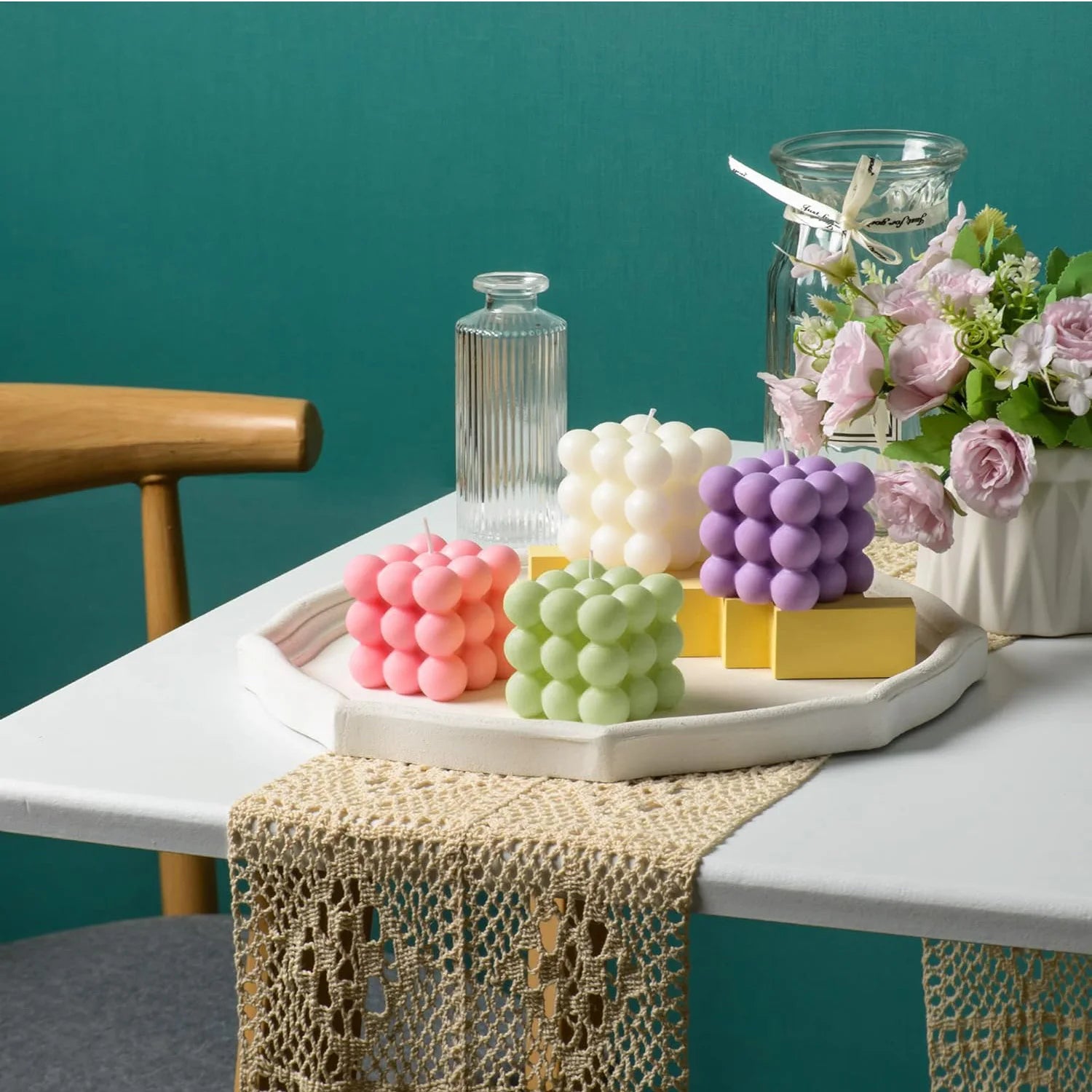 Magic Cube Bubble Candle