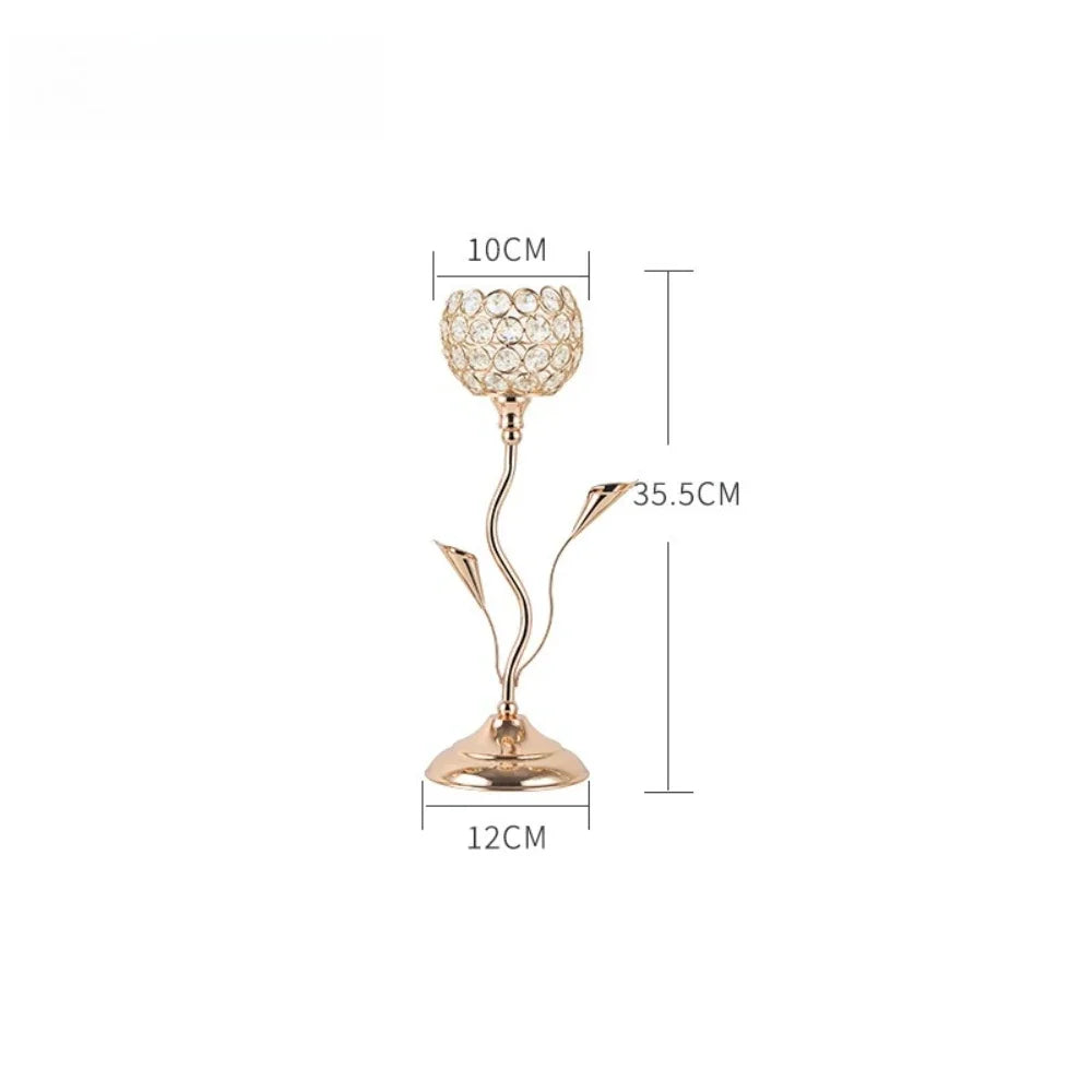 Vintage Crystal Tealight Candle Holder