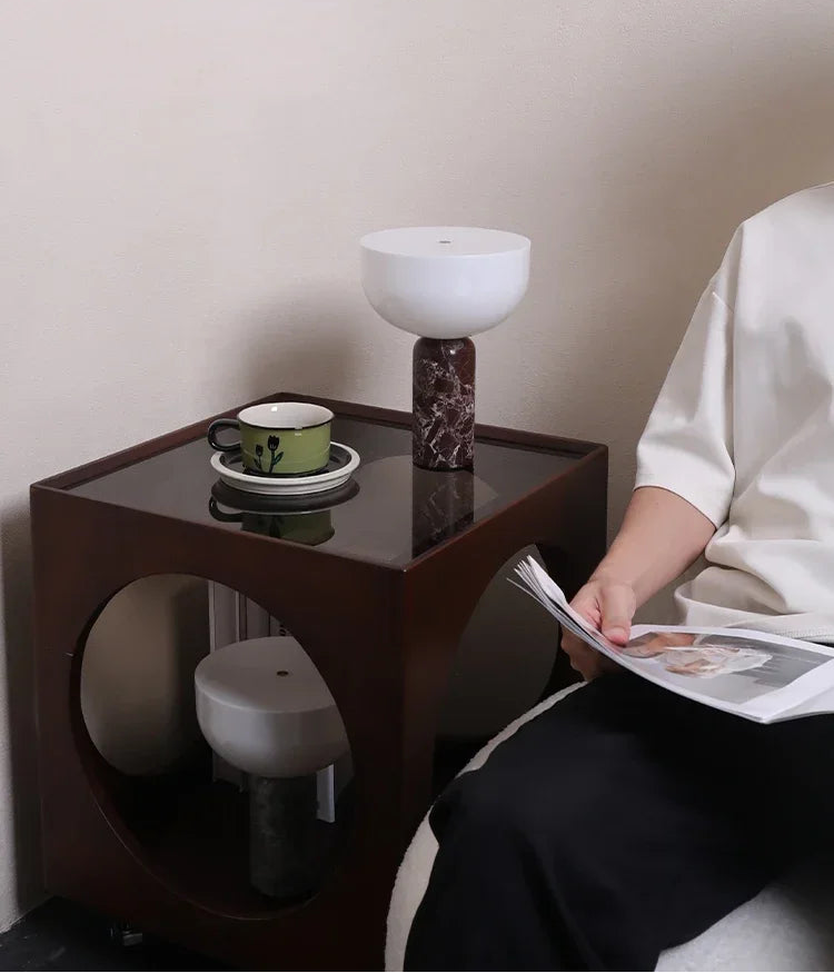 Marble Touch Table Lamp with USB Charging – Danish Minimal Design