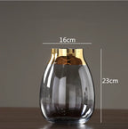 Emerald Aura Glass Vase