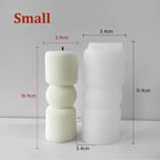 Roman Stripe Pillar Candle Mold – DIY Silicone Candle Tool