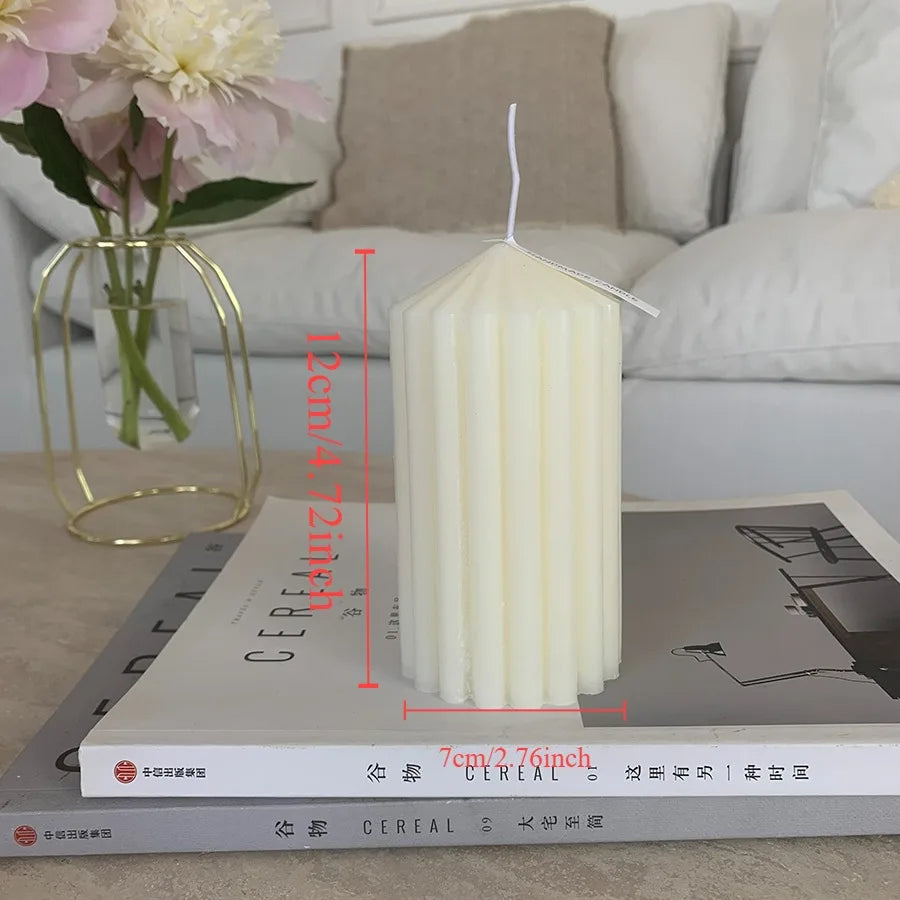 Nordic Cylindrical Soy Wax Candle – Cozy Scented Glow for Home & Special Occasions