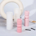 Roman Stripe Pillar Candle Mold – DIY Silicone Candle Tool