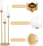 Gold 3-Arm Candelabra Set - Elegant Centerpieces for Weddings, Events & Home Décor