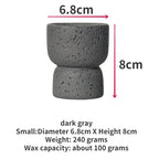 Minimalist Cement Candle Holders - DIY Aromatherapy Cups for Home Decor