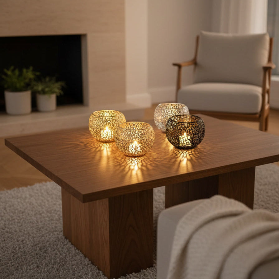 Retro Metal Candle Holder