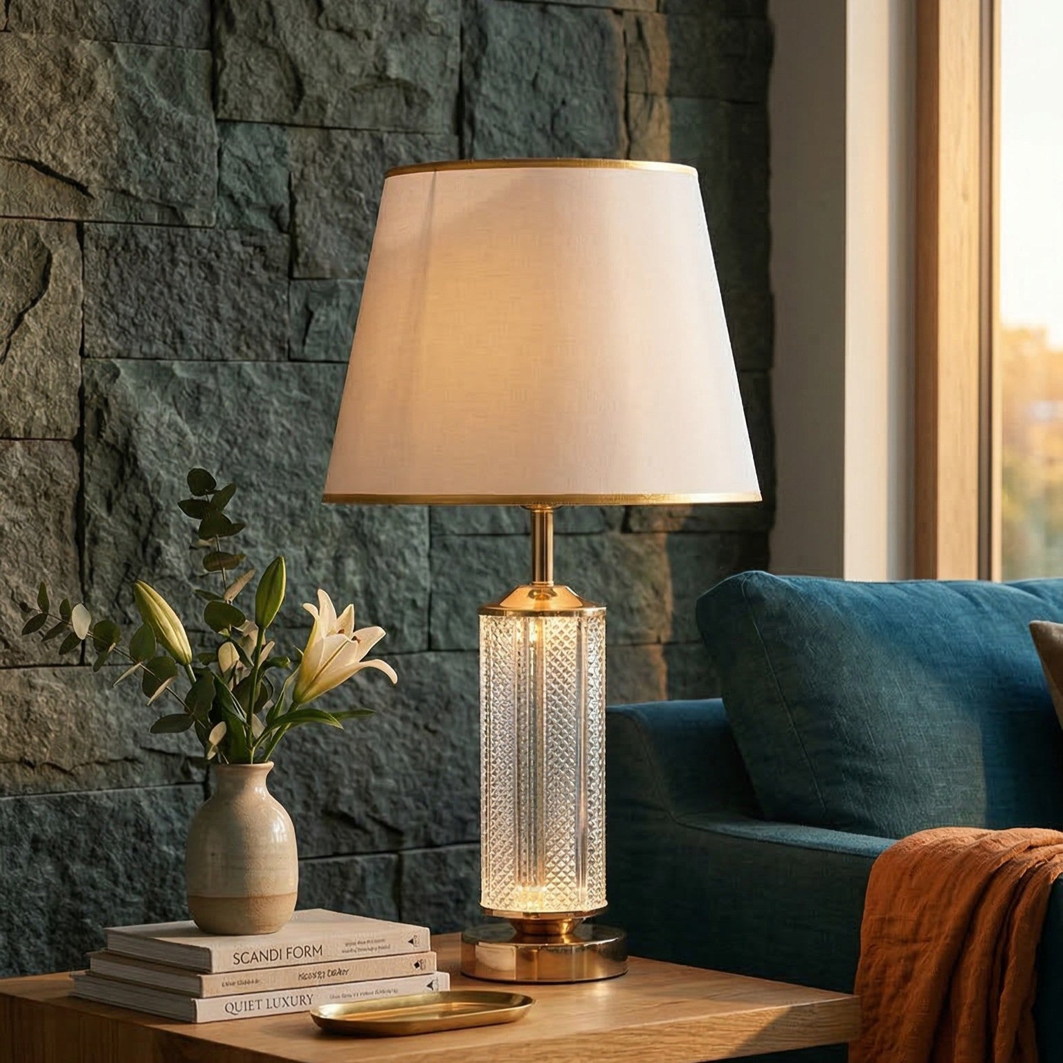 Luminous Glass Table Lamp
