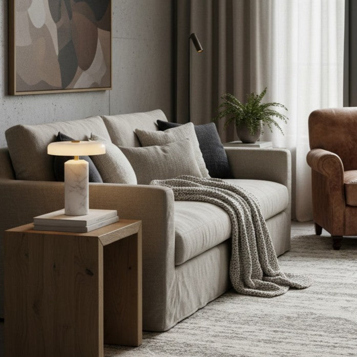 Marble Glow Cordless Table Lamp