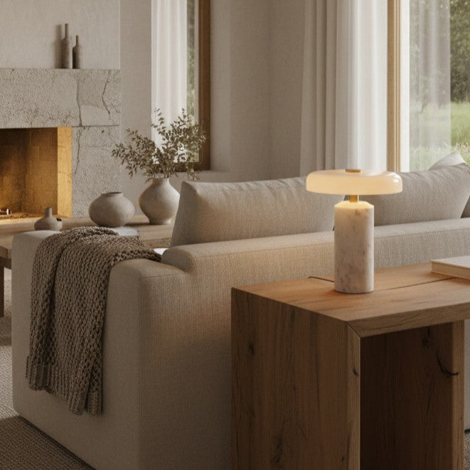 Marble Glow Cordless Table Lamp