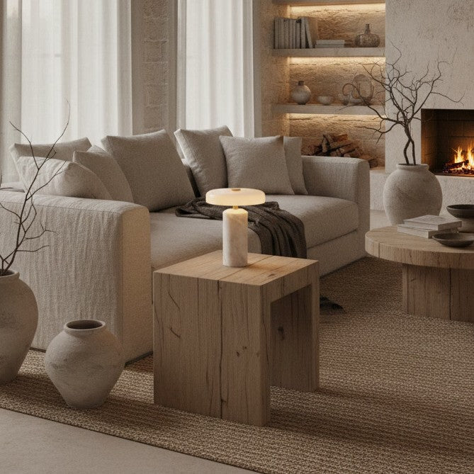 Marble Glow Cordless Table Lamp