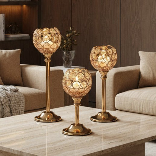 Vintage Crystal Tealight Candle Holder